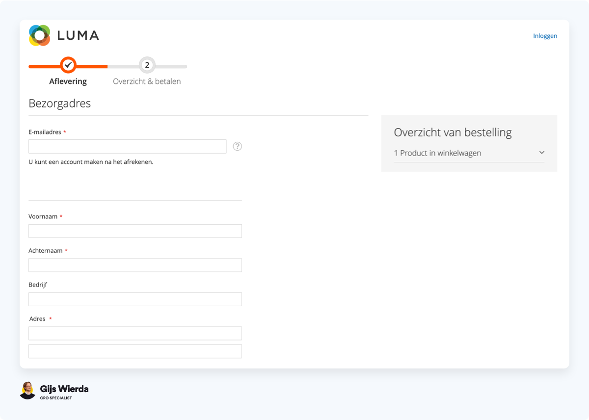 Magento standaard checkout is onvoldoende